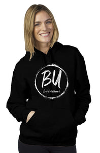 Black With White Pullover Hoody