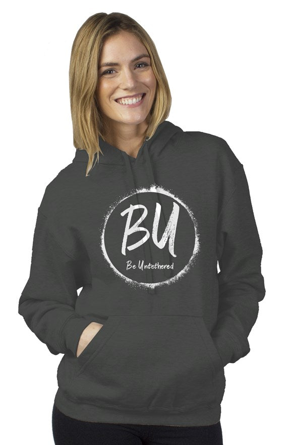 Graphite with White Pullover Hoody
